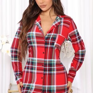 Pajama Shirt dress